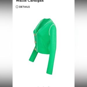 Cabi Wallis sweater in mint cropped size large